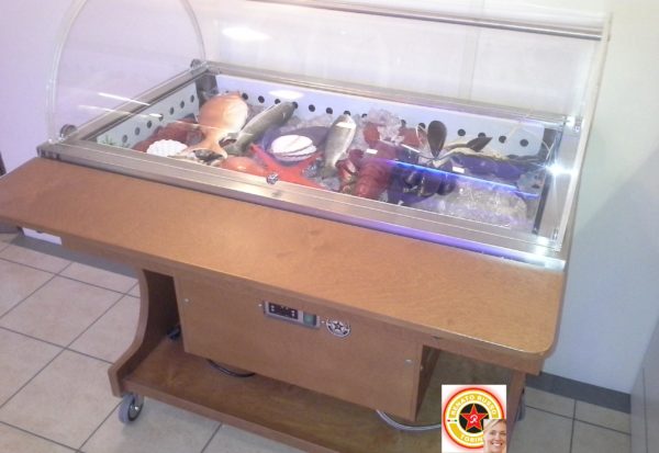 espositore refrigerato per pesce