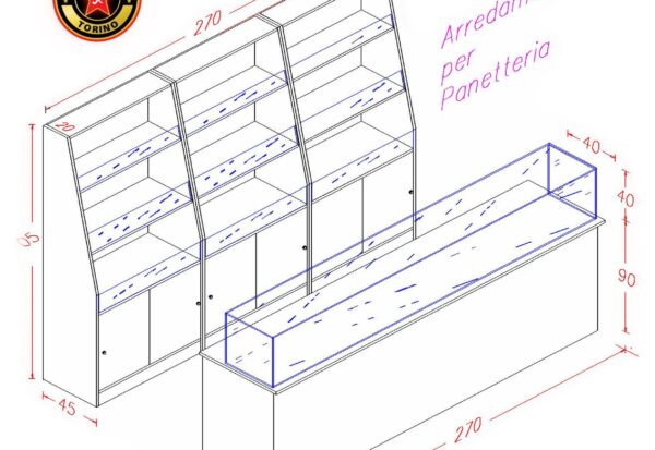 Arredamento completo per Panetteria